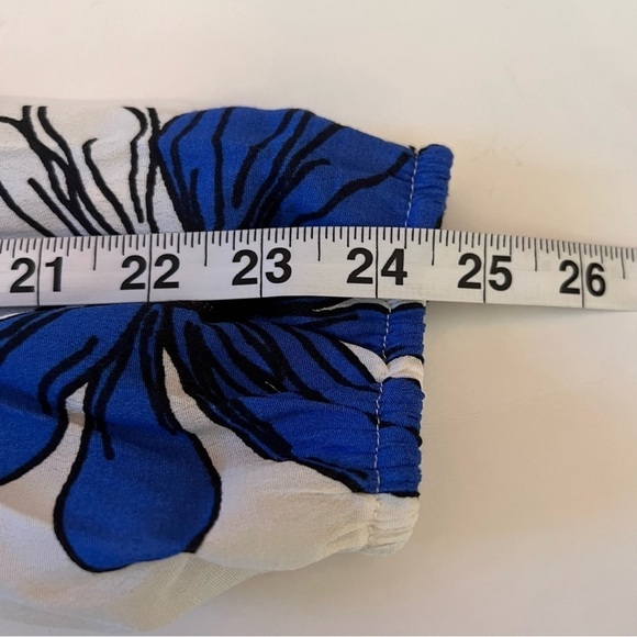 Karen Kane Blue Daisy Handkerchief Blouse Size XL - Picture 11 of 12